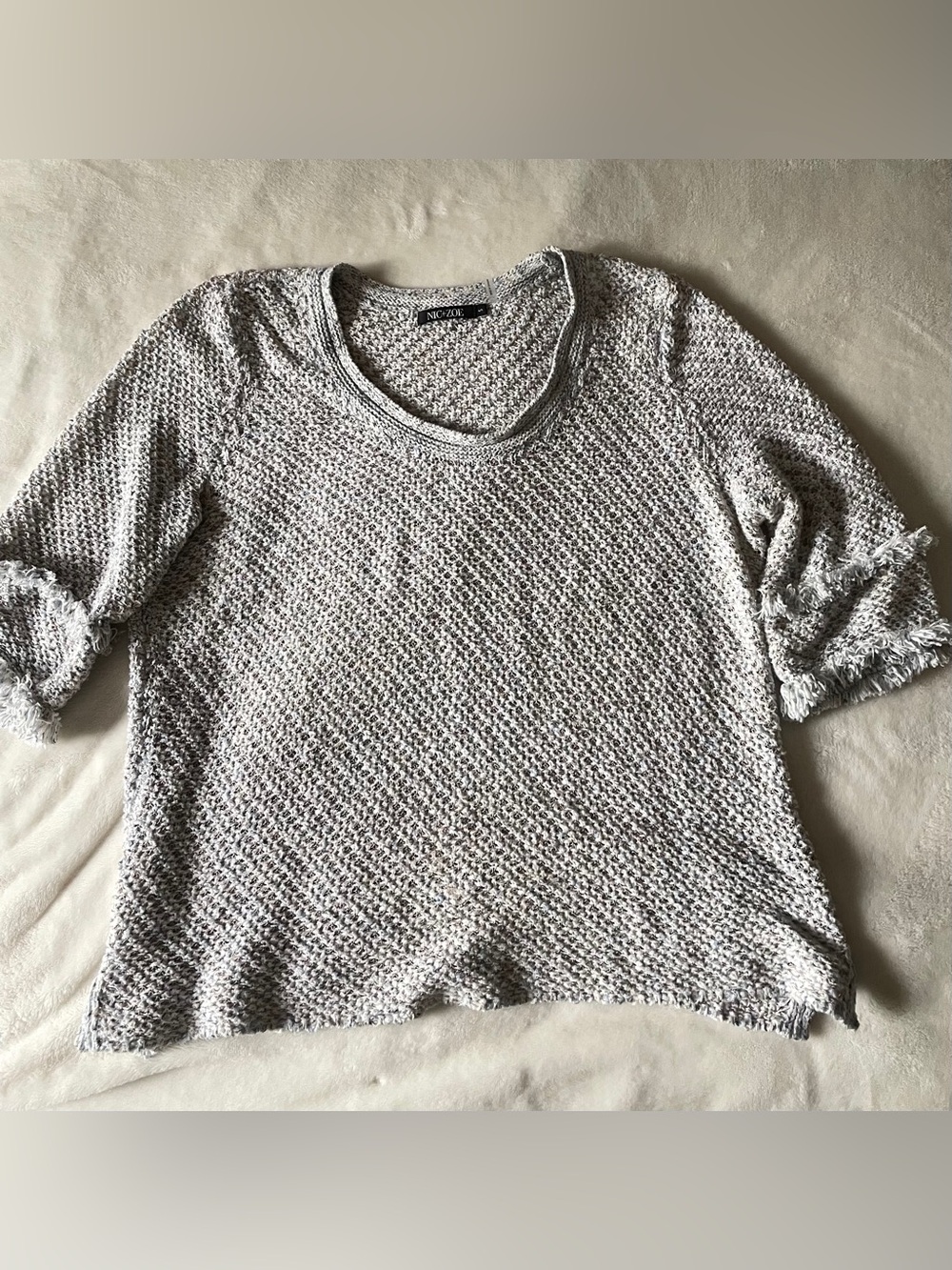 Nic and Zoe Textured Knit Sweater